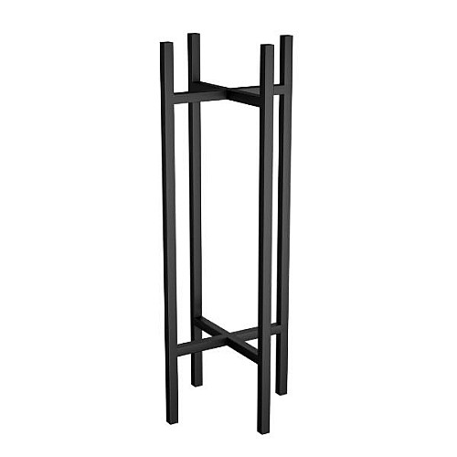 Stylish Flower Pot Stand 🌼 - Steel - Black - H/D(50x25)cm