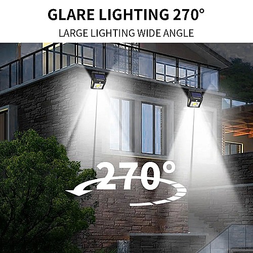 أضواء شمسية مدعومة بتقنية LED للأمان مع مستشعر الحركة للاستخدام الخارجي 🌞💡🏡