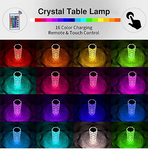 مصباح 💎💡طاولة كريستال