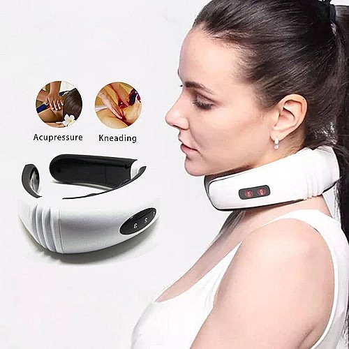 مساج عنق كهربائي بنبضات الكهرباء HX-5880 لتدليك فقرات العنق وتخفيف التوتر 🌀💆‍♂️