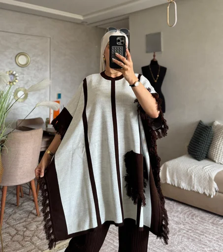 طقم شوشا (Chocha) AZ21 - قطعتان من ماي ناعم - مريح وأنيق - إطلالة عصرية  Ensemble chocha az21