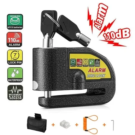 🔒🚨 Antivol de disque de frein avec alarme moteur 🏍️🔥