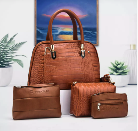 حقيبة يد نسائية من 4 قطاع