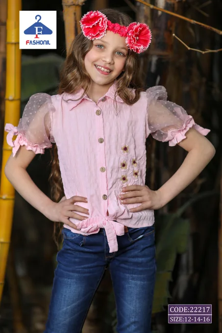 بلوزة بناتي كم أوركانزا