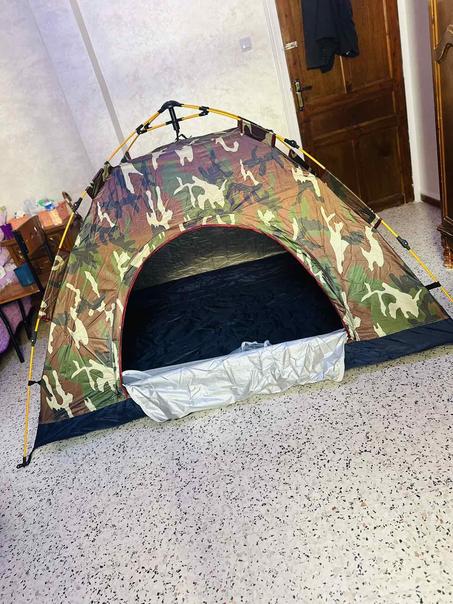 خيمة لون عسكري 6 اماكن