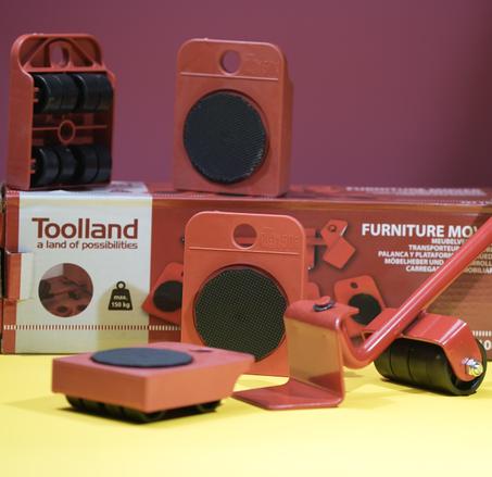 Outil de déménagement, ensemble de 4 roulettes pour le transport de meubles lourds, aide au transport de meubles.