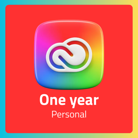 Adobe Creative Cloud Subscription 1-Year Account - Full Access to All Creative Tools