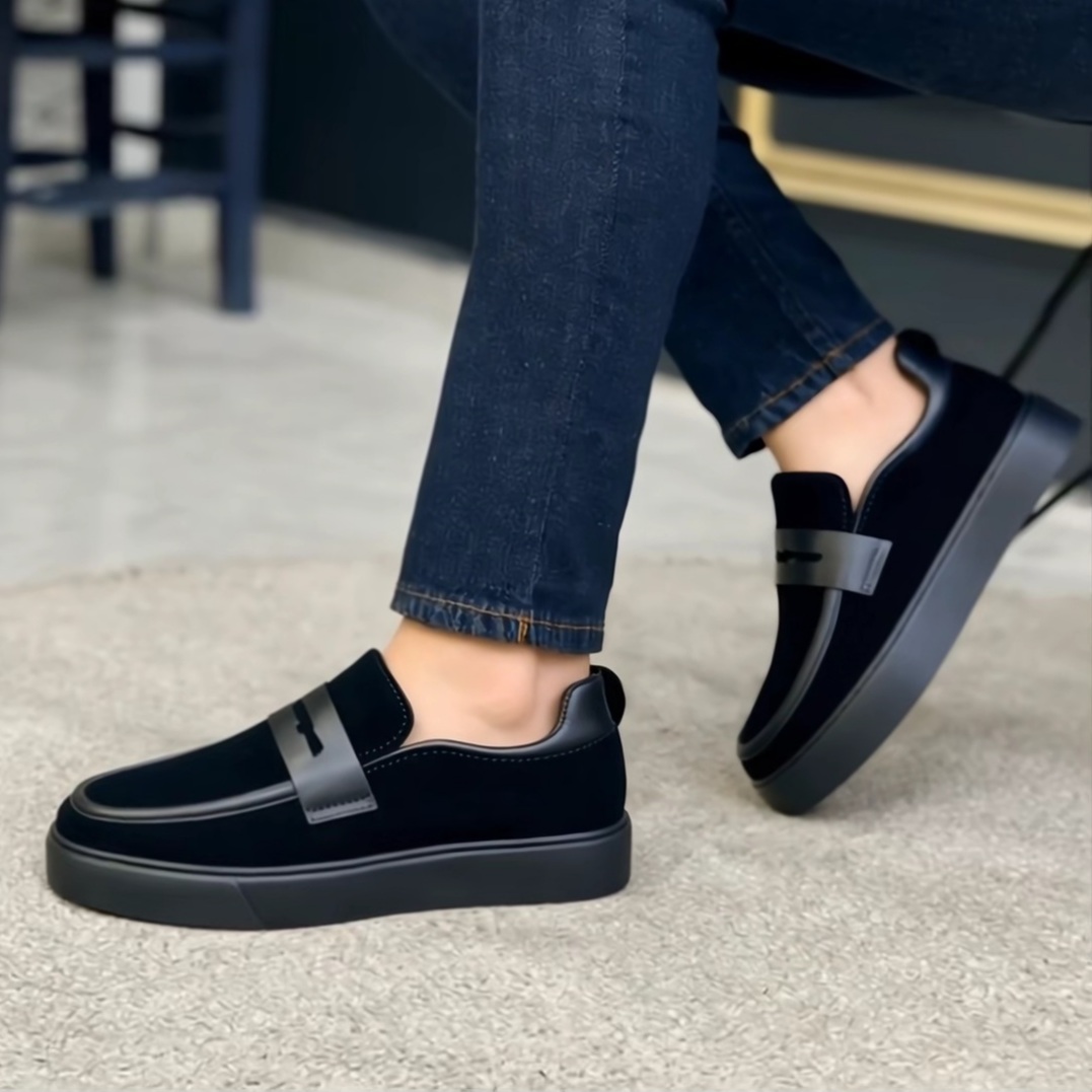 Mocassin Confortables En Daim