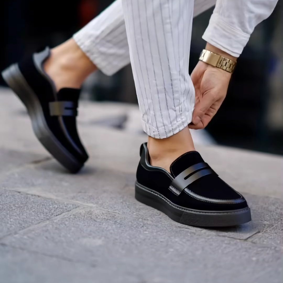 Mocassin Confortables En Daim