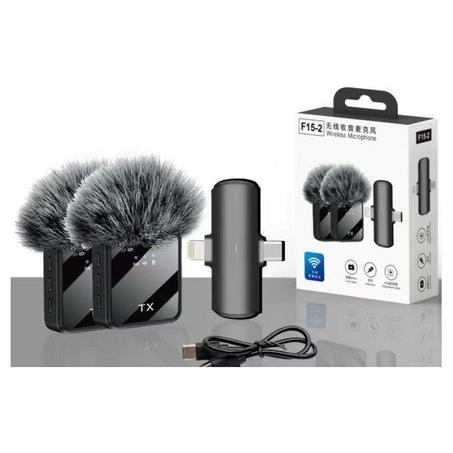 F15-2 ميكروفون لاسلكي بصوت نقي وتقنية عزل الضوضاء