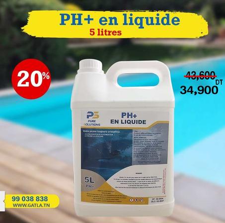 PH plus  5 litres  pure solution