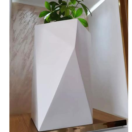 Bac artistique en résine blanc