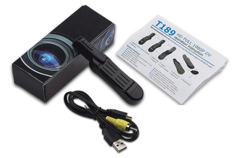 Mini Clipsable Caméra Enregistreur Vocal & Vidéo HD 1080P  2 en 1