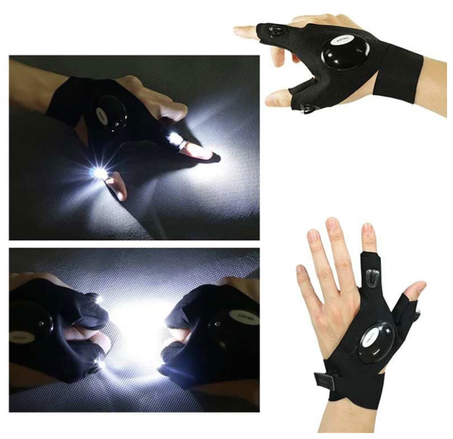 Gants intelligents: Gants avec lampes de poche LED intégrées (40 % de Réduction)