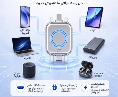 الشاحن الذكي الأصلي بتقنية الفصل الأوتوماتيكي