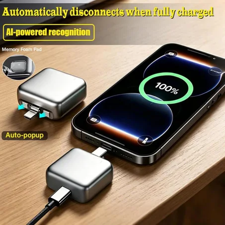 Adaptateur de Charge Intelligent Anti-Surcharge 100% - Auto Cut-Off