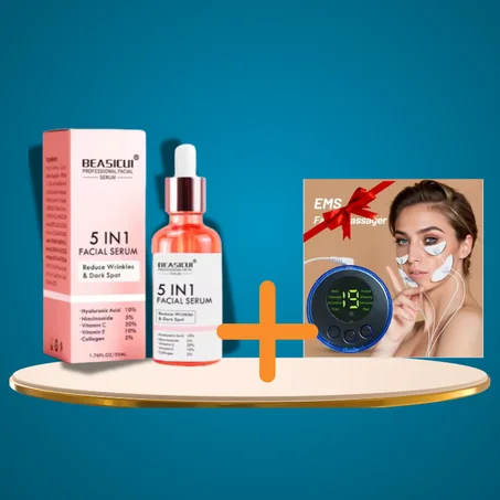 سيروم 5 في 1  وجهاز تدليك مجاني