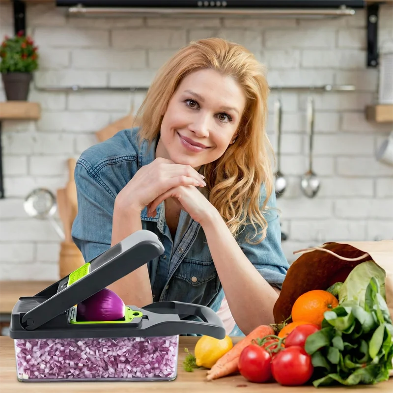 قطاعة لخضروات  و الفواكه المتعددة الاستخدامات