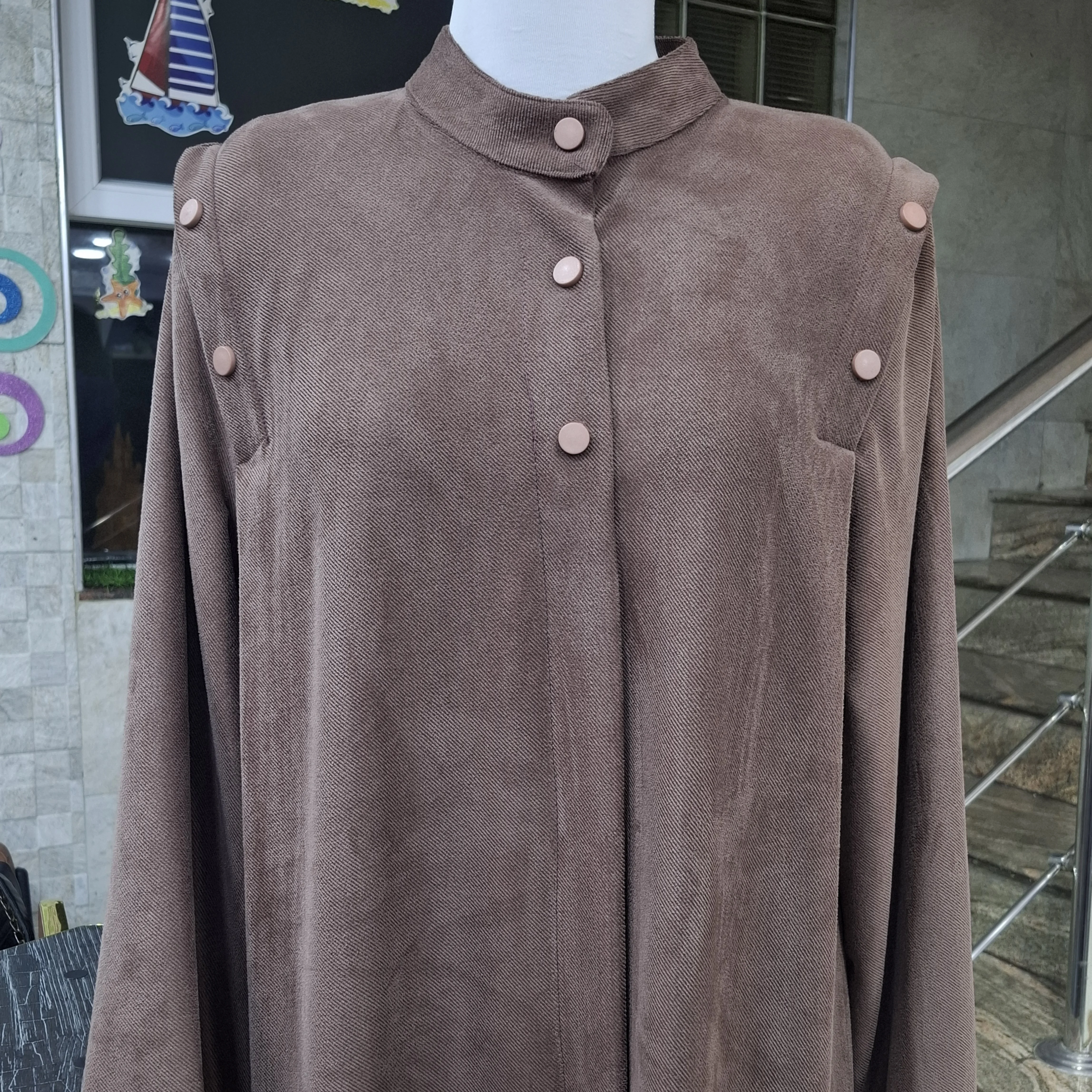 Hijab Hiver à Demi-Boutons – Ultra Doux & Chaud