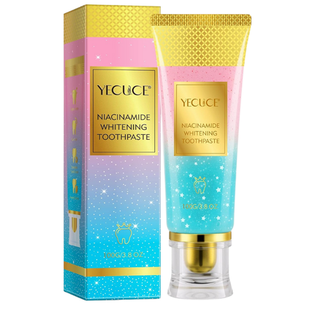 معجون أسنان بالنياسيناميد لتبييض الأسنان