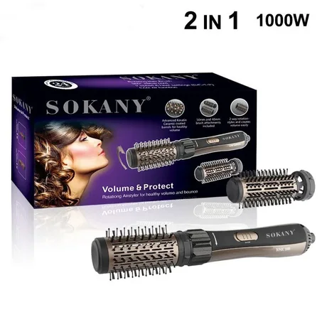 SOKANY 2-in-1 Hot Air Brush – تنشيف وتصفيف فخطوة وحدة