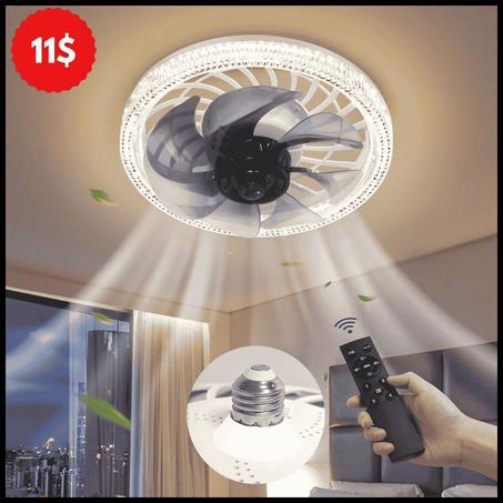 Lampe ventilateur avec télécommande
