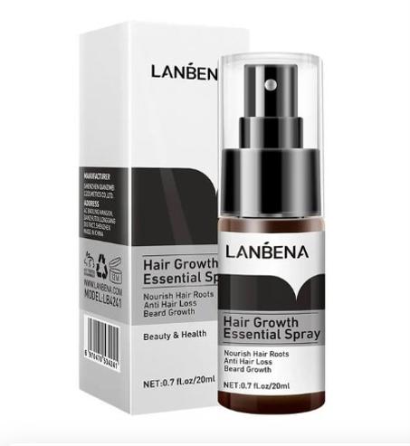 بخاخ خلاصة نمو الشعر لمنع ترسيخ الصلع + مضاد لتساقط الشعر + تغذية قوية لجذور الشعر + إعادة نمو الشعر (20 مل)، من لان بينا