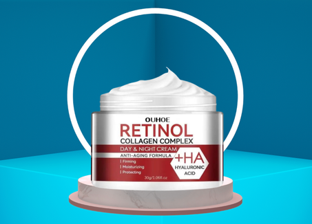 كريم ترطيب مركب الريتينول والكولاجين من اوهو مضاد للتجاعيد ويفتح الخطوط الدقيقة والهالات السوداء ويشد المسام ومضاد للشيخوخة - 30 غرام