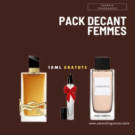 PACK DECANTE GRATUITE FEMMES