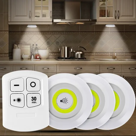 Pack 3 Lampes LED avec télécommande