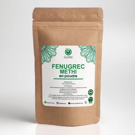 Fenugrec (Methi) en Poudre pour Soin Visage & Cheveux - O'Naturel Cosmétique