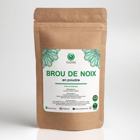Brou de Noix en Poudre - Coloration Végétale pour Cheveux - O'Naturel Cosmétique