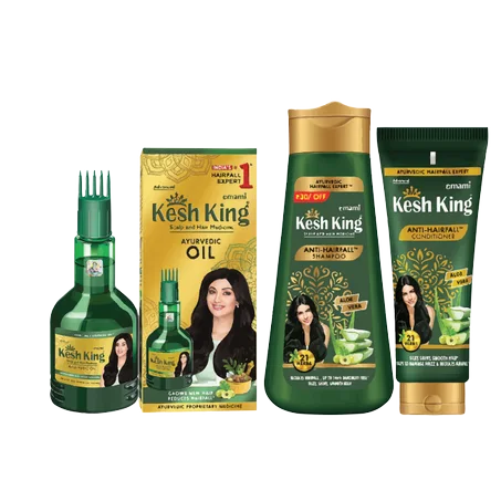 Secure Pack Combo Ayurvédique Kesh King : Huile 100 ml + Shampoing + Après-Shampoing