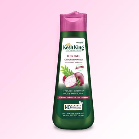 Kesh King Organic Onion Shampoo with Curry Leaves – 300ml