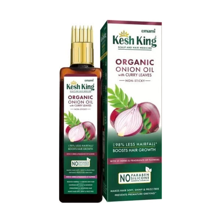Kesh King – Huile Capillaire à l’Oignon Bio & Feuilles de Curry