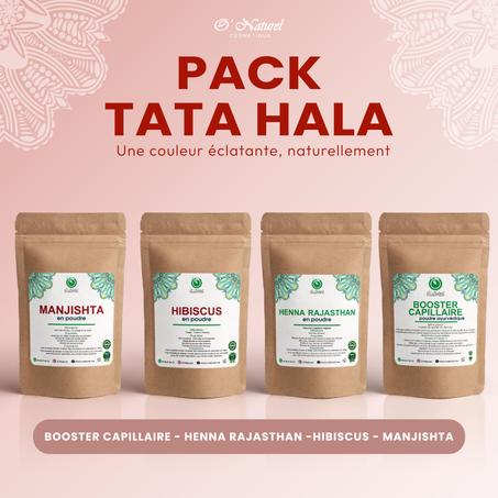 Pack Tata Hala - Booster Capillaire, Henna Rajasthan, Hibiscus, Manjishta