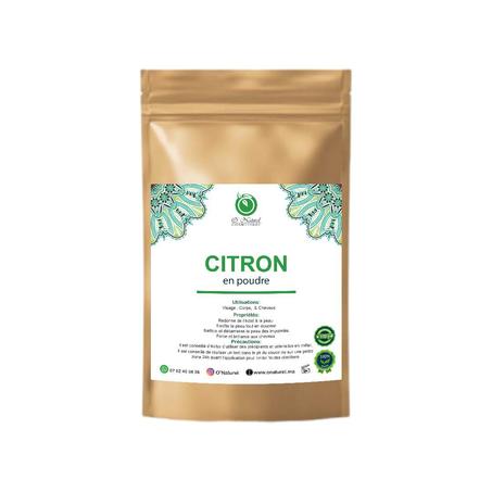 Citron en Poudre pour Visage, Corps et Cheveux