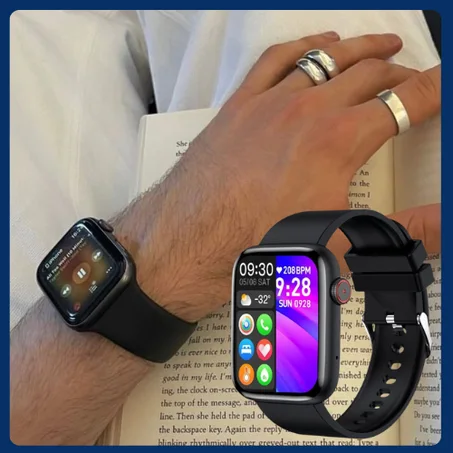 ساعة اليد ذكية للرجال والنساء، الرد ـ أجراء المكالمات مع متتبع للنوم ومعدل ضربات القلب و كثير من المميزات