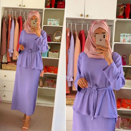 موديل الأميرات شوميز مع الحزام  + ساية بليسي الجيد جدا