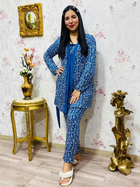 بيجامة العيد بنوار 3 بياس