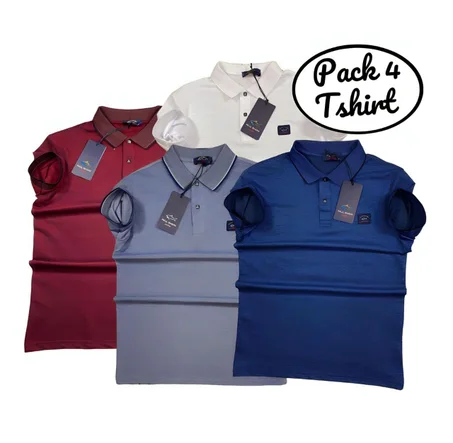 باك 4 تيشورتات تركية بجودة عالية