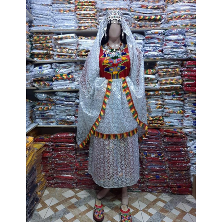 لـبـسـة تـقـلـيـديـة أمـازيـغـية كـامـلـة  صاية شبكة سامبل