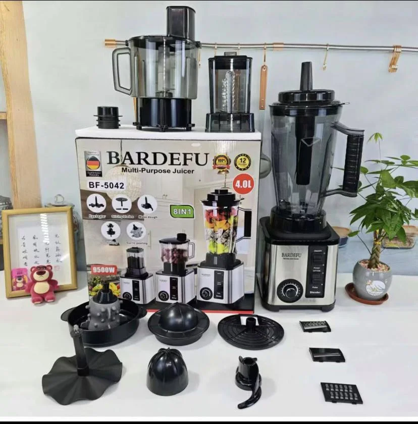 خلاط كهربائي احترافي 8 وظائف في جهاز واحد، بسعة كبيرة 4 لتر، ومحرك قوي بقدرة 9500 واط