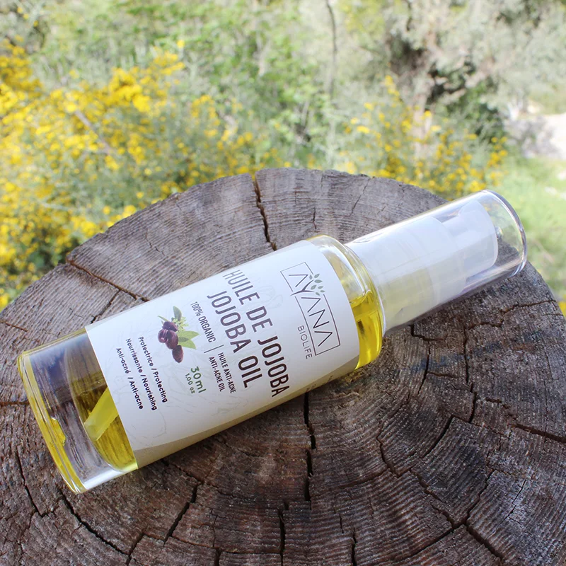 Huile de Jojoba Bio Maroc Peaux Grasses | AYANA Biolife