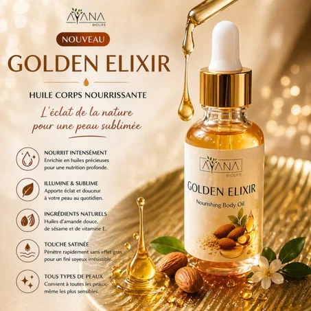 Huile corps nourrissante naturelle Maroc | AYANA Biolife