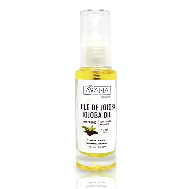 Huile de Jojoba Bio Maroc Peaux Grasses | AYANA Biolife