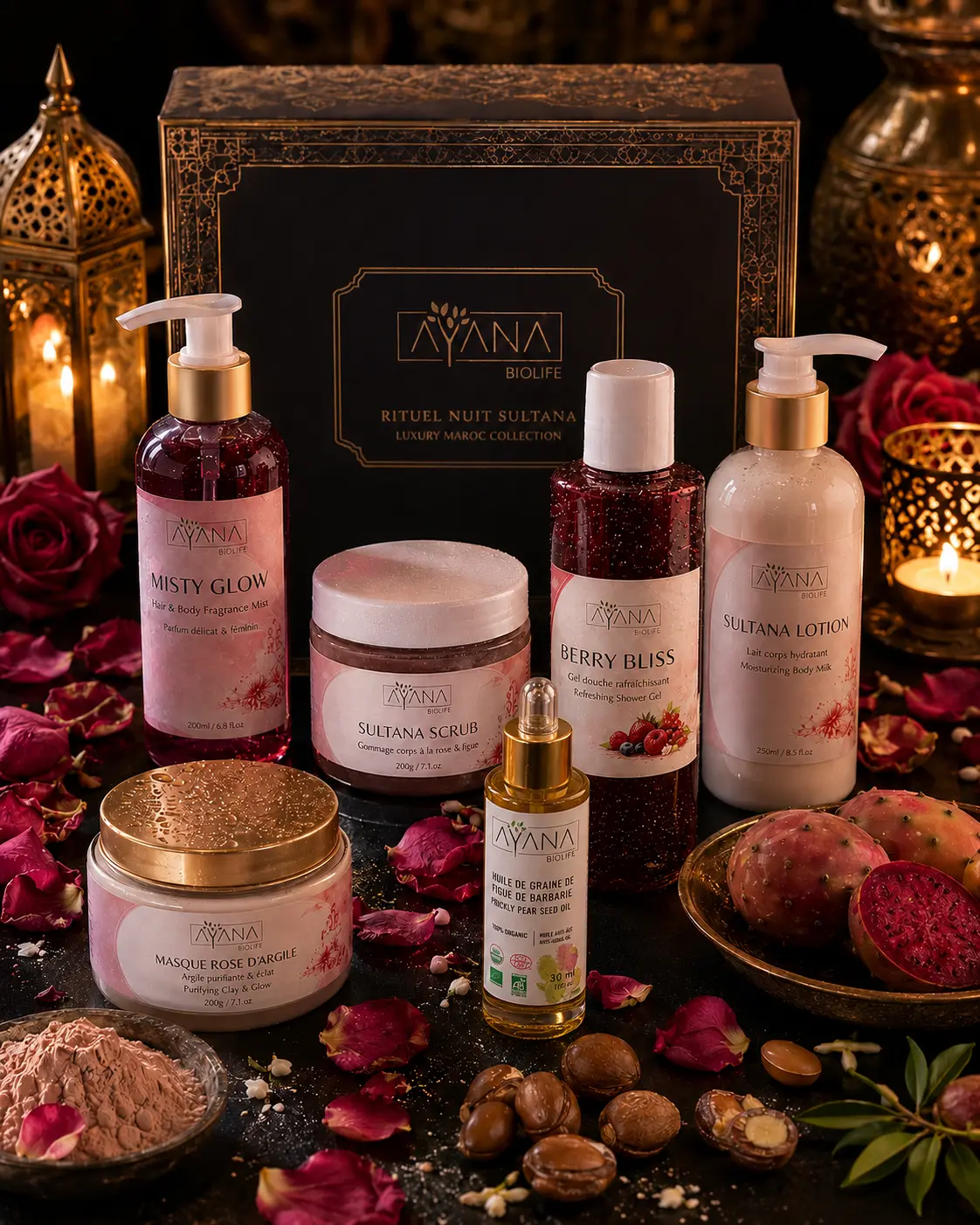 Pack Nuit Sultana — Spa Royal Marocain 6 Produits