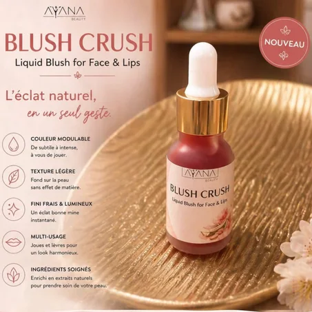 Blush Liquide Naturel Maroc Joues & Lèvres | AYANA Biolife