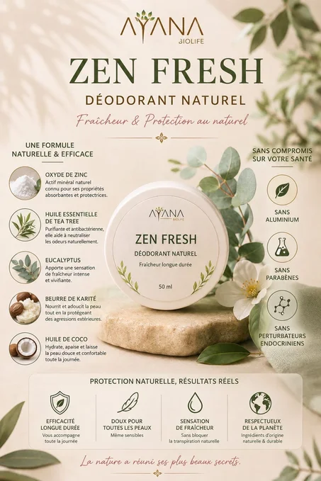 ZEN FRESH | Déodorant fraîcheur purifiante | AYANA Biolife