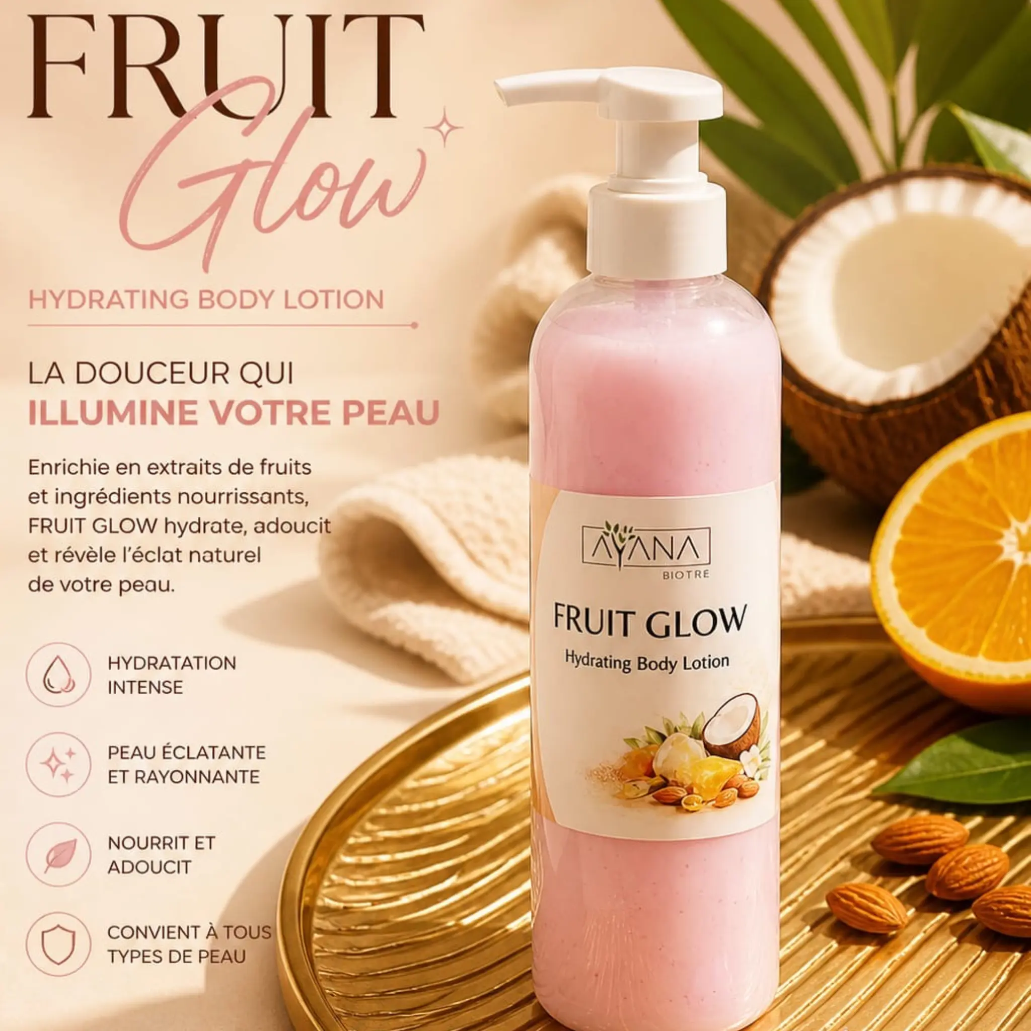 Lait Corporel Hydratant Naturel Maroc | AYANA Biolife